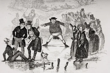 M. Pickwick glisse, illustration de 
